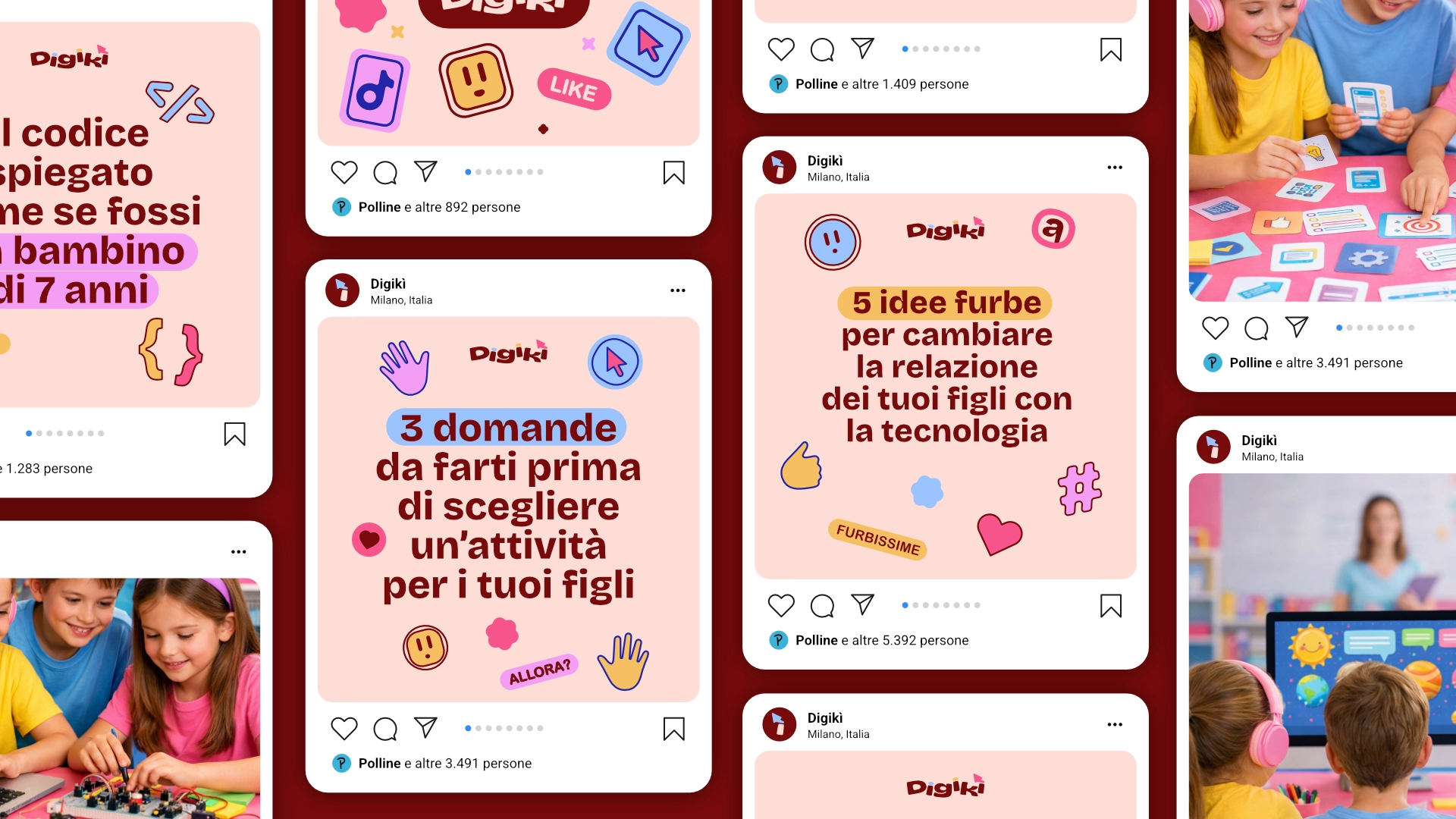 I contenuti social Digikì