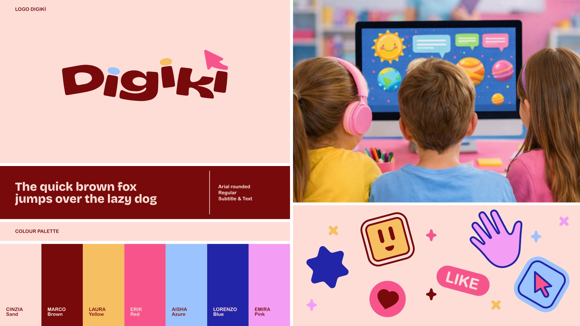 Identità visiva Digikì: logo, tipografia e palette colori